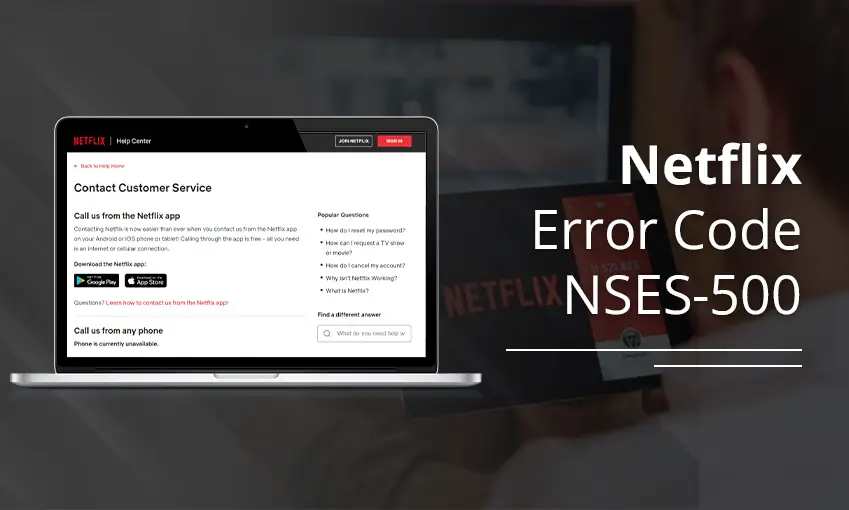 Netflix Error Code NSES-500